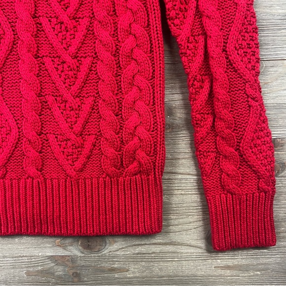 NWT Ralph Lauren Cable Knit Mockneck Jumper - Picture 5 of 7